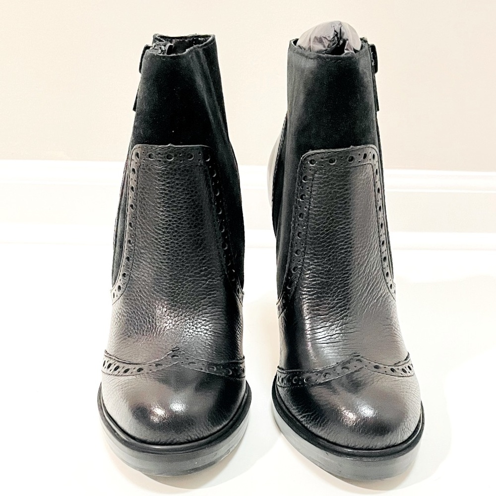 French Connection Brogue Heeled Ankle Boots